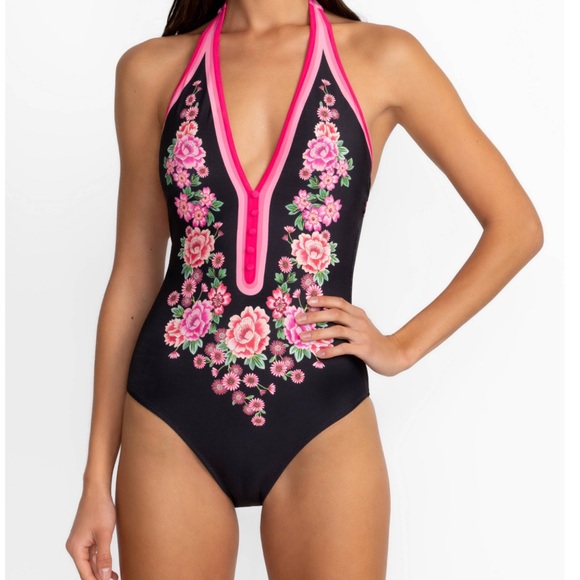 Johnny Was Other - Johnny Was Blum Halter swimsuit Size small